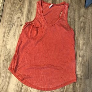 Salmon colored tank